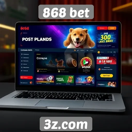 Interface e usabilidade do site 868 bet
